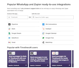 TimelinesAI Native Zapier Integration gallery image