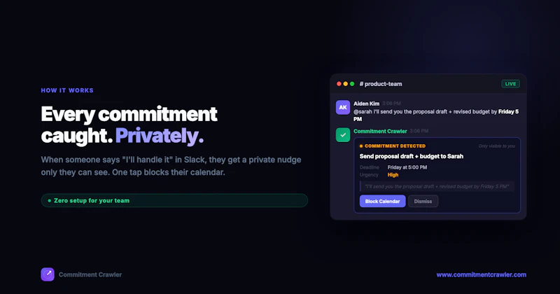 Commitment Crawler - AI for Slack Teams screenshot 2