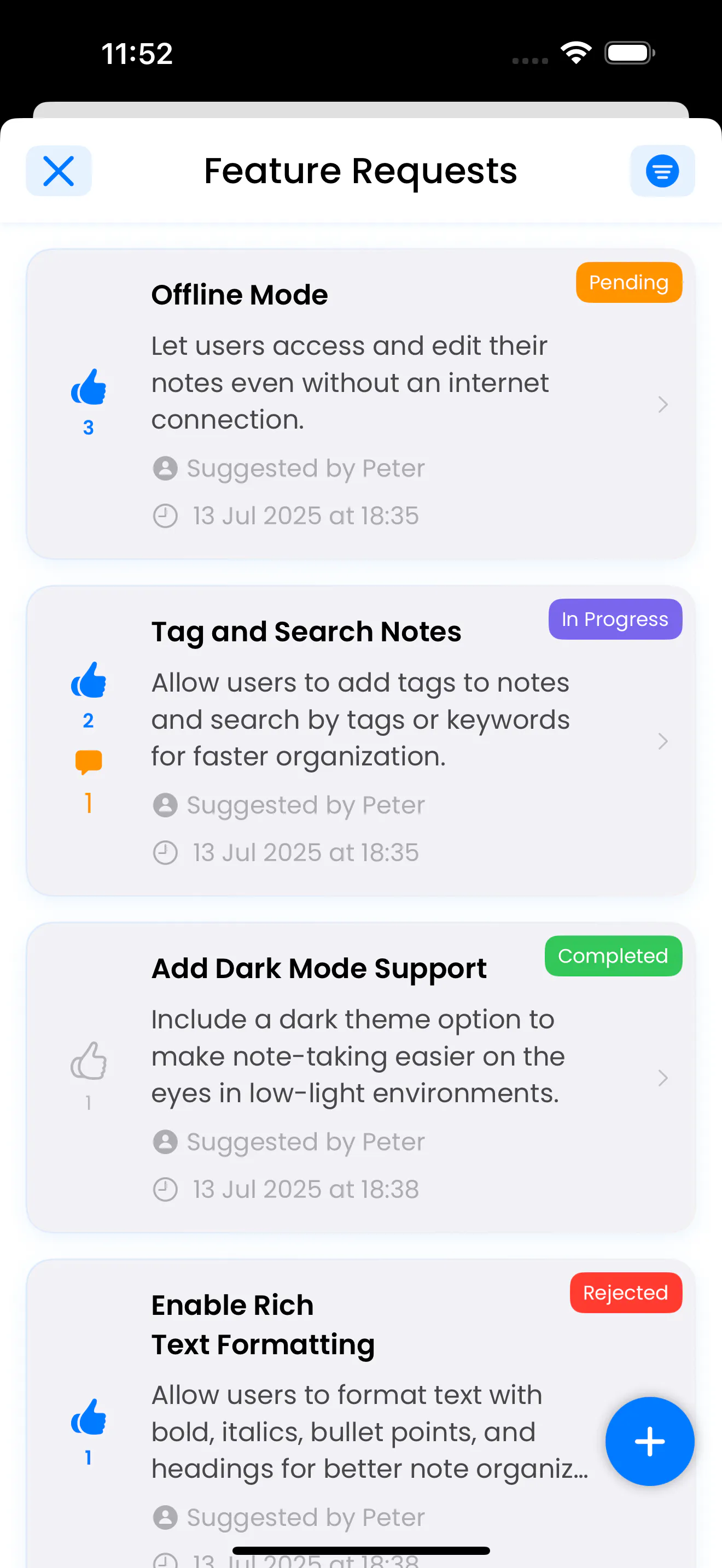 Votice: Feedback Manager gallery image