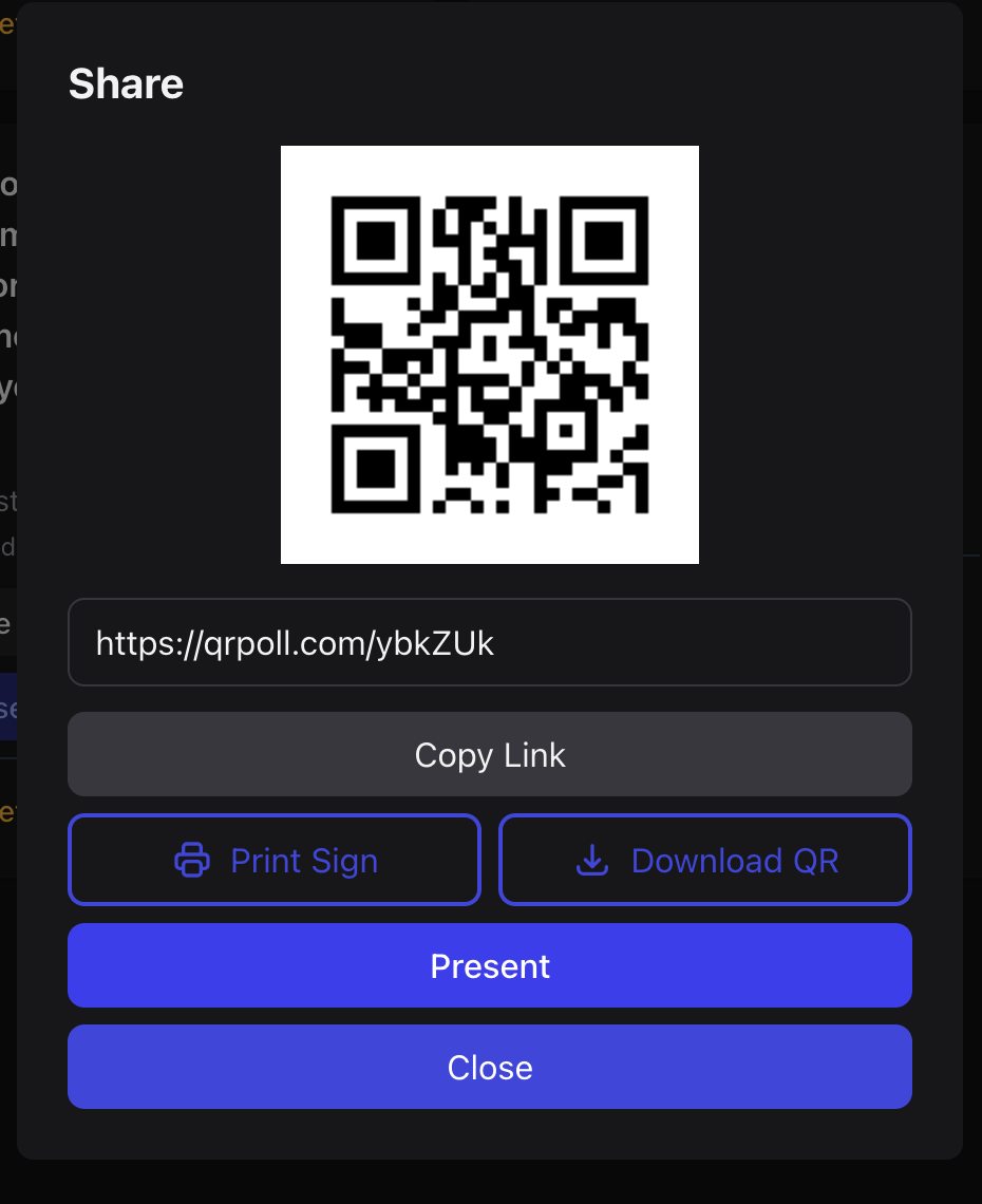 QR Poll gallery image