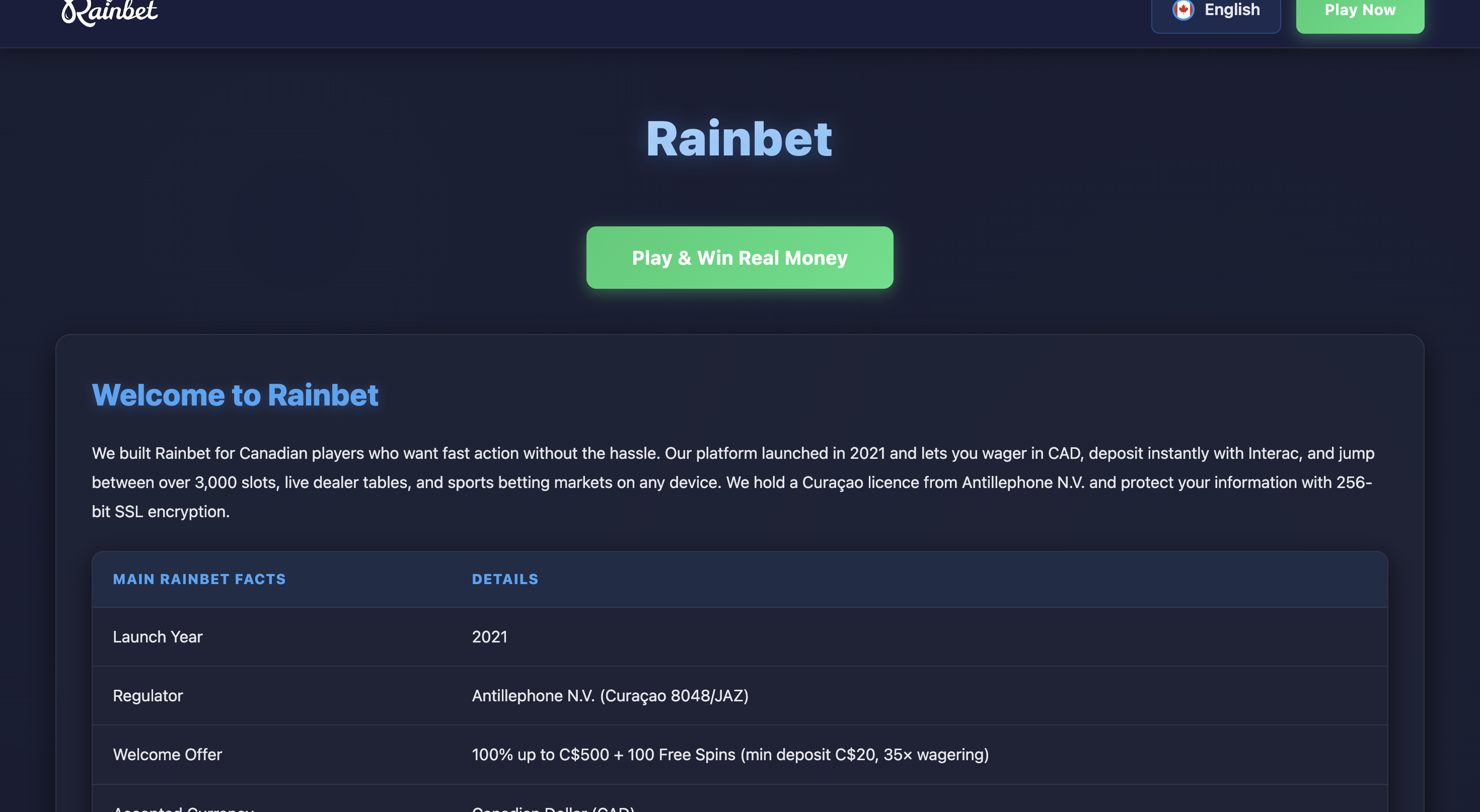 Rainbet gallery image