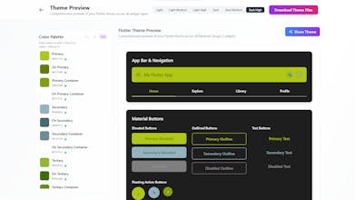 Flutter theme Generator gallery image