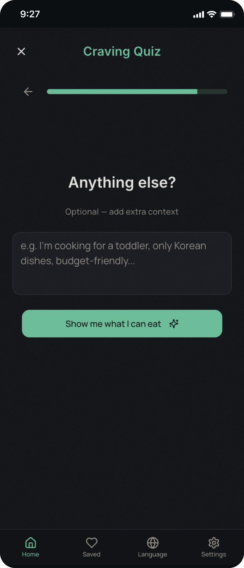What Can I Eat? — Food Recommendations gallery image