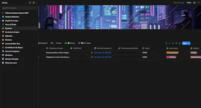 template etudiant notion gallery image