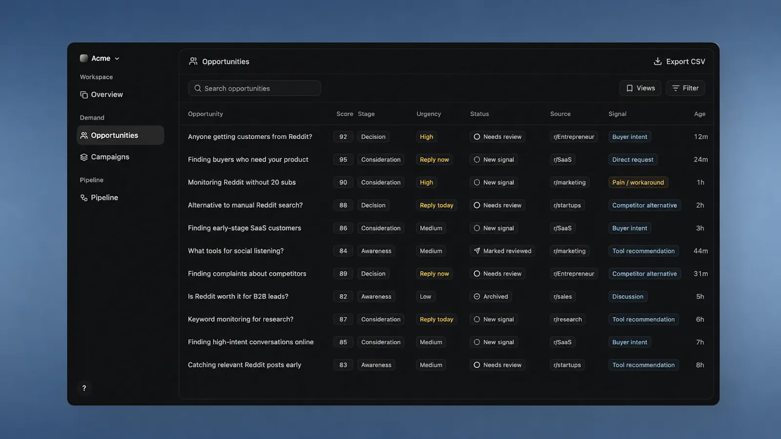 Leadline V3 screenshot 1