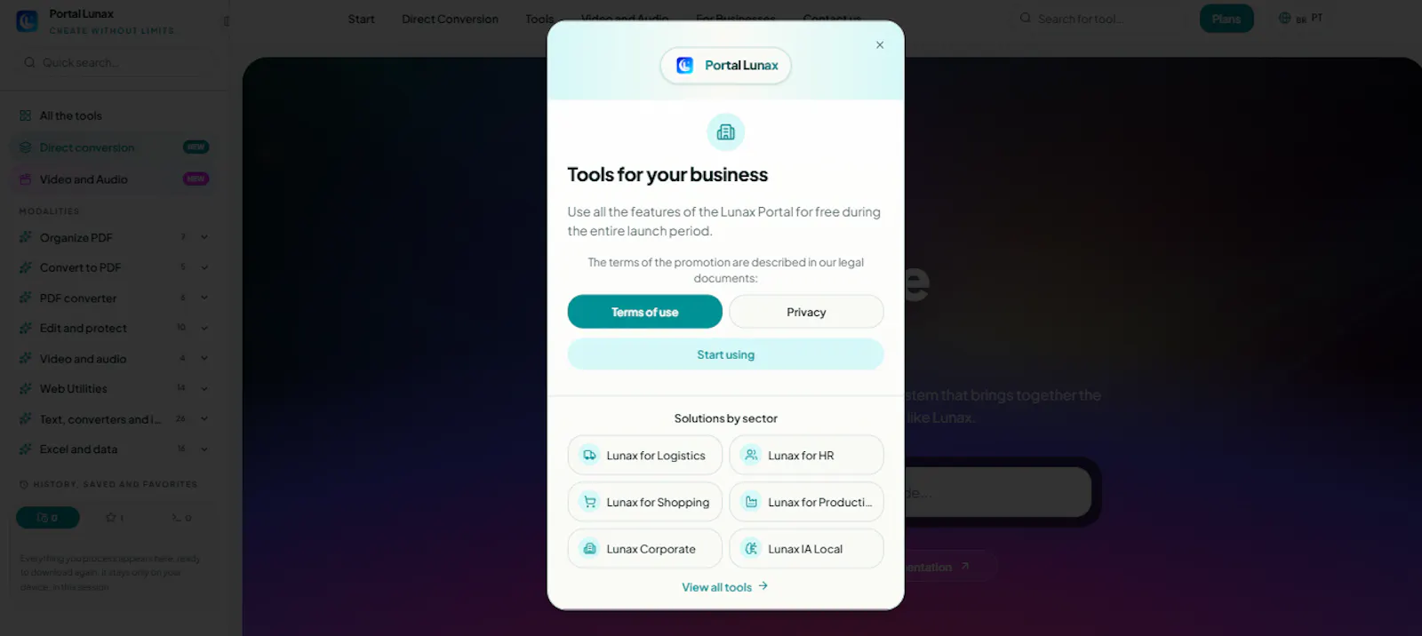 Portal Lunax - Useful tools screenshot 7