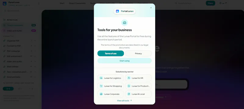 Portal Lunax - Useful tools screenshot 7