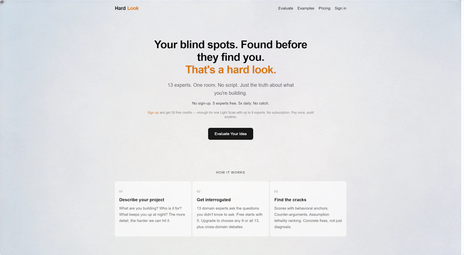Hard Look screenshot 1