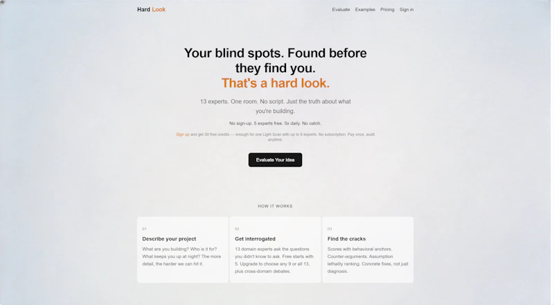 Hard Look screenshot 1