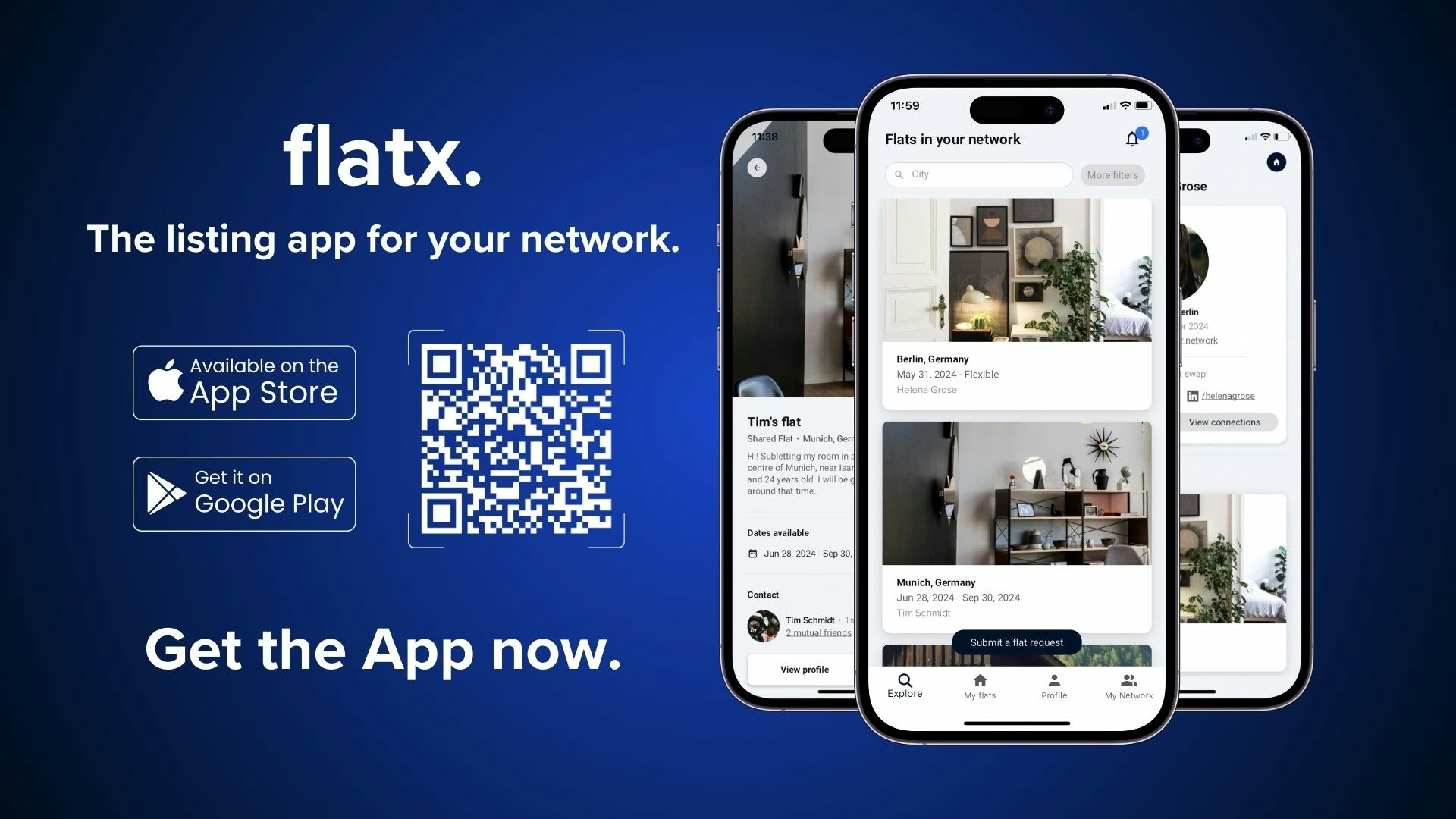 startuptile flatx.-List flats with friends.