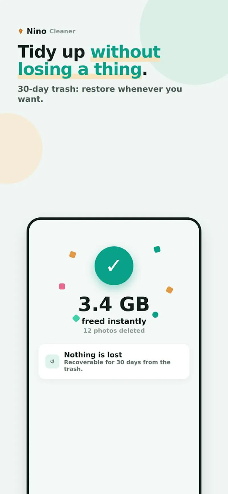 Nino Cleaner, photos & videos, storage screenshot 2
