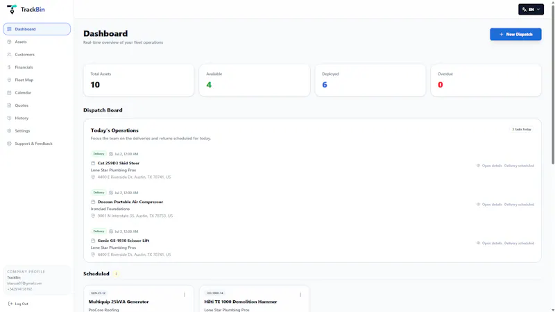 TrackBin screenshot 2