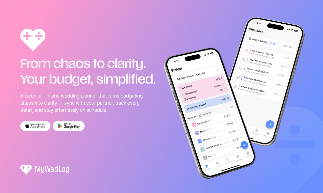 Mywedlog - Main product screenshot demonstrating key features and user interface