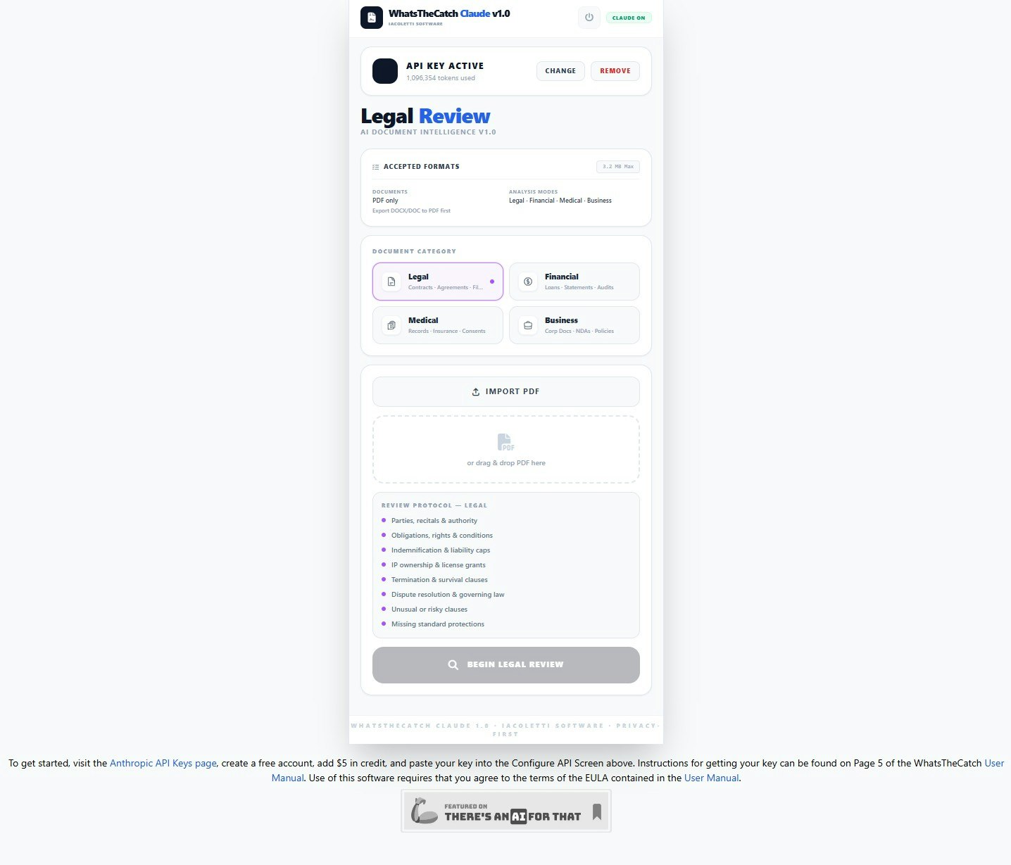 WhatsTheCatch Claude