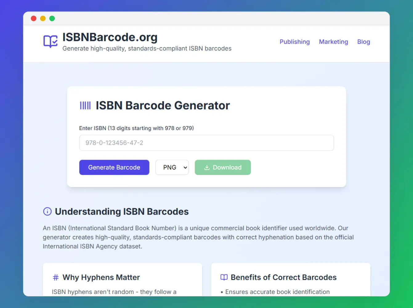 ISBNBarcode.org gallery image