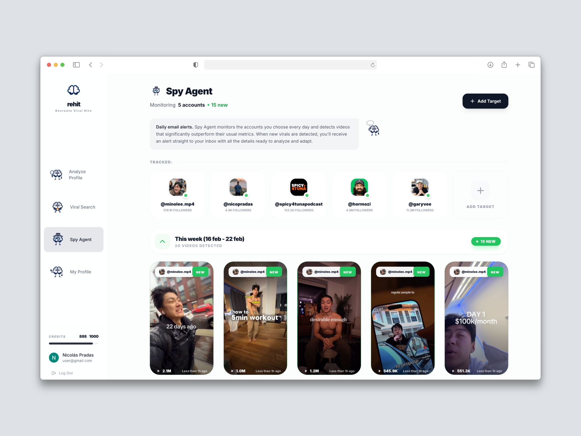 Rehit.ai - Screenshot 3 showing product features and functionality
