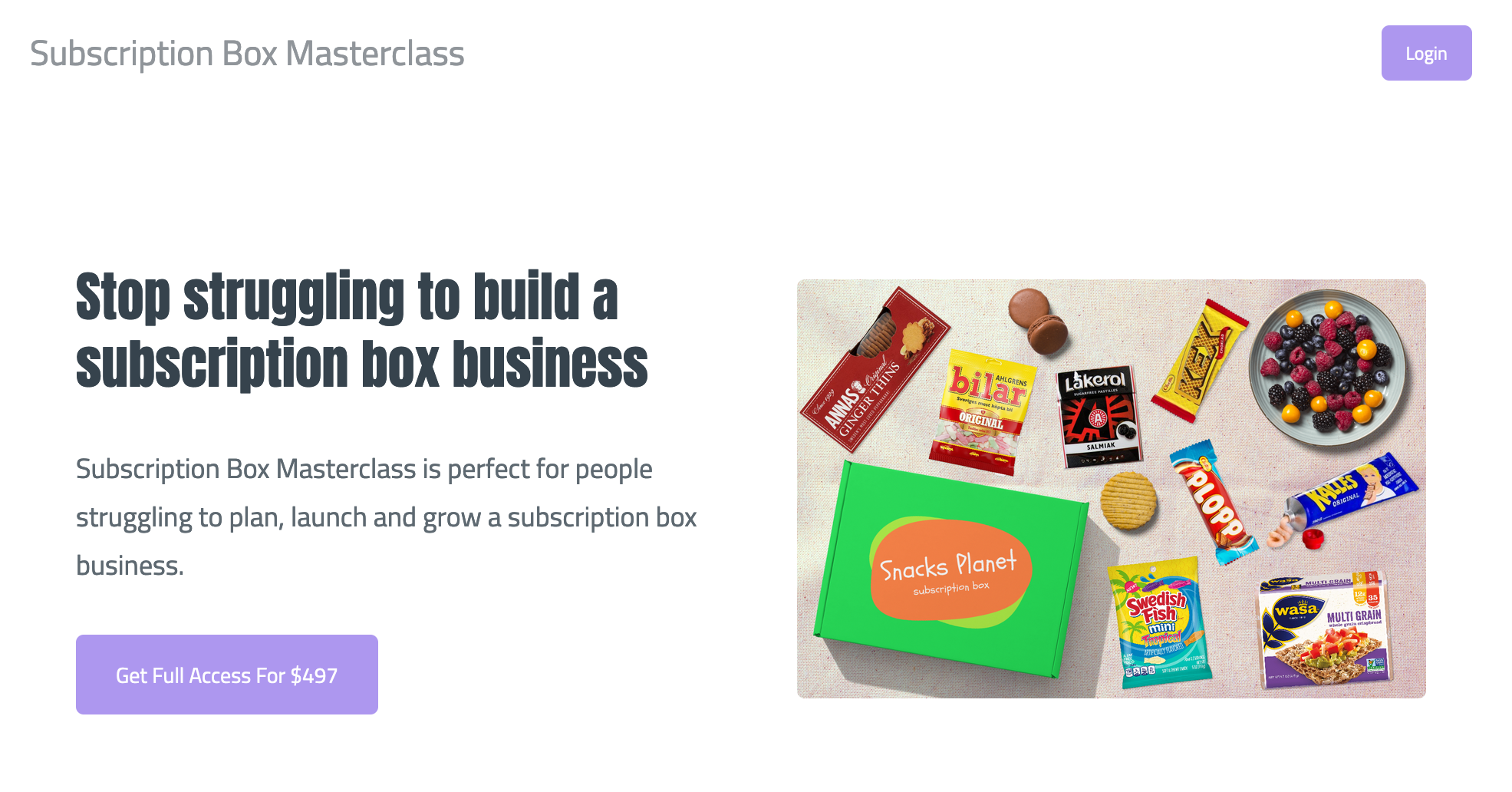 Subscription Box Masterclass gallery image