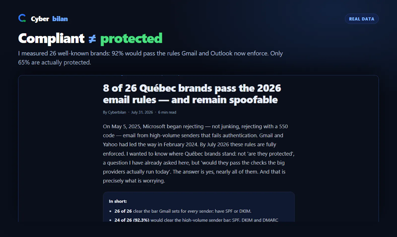 Cyberbilan screenshot 3