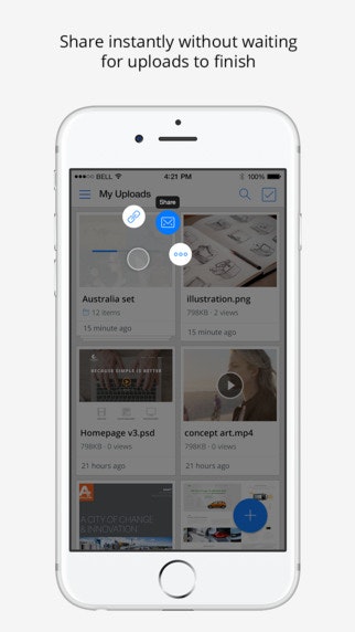 Jumpshare for iPhone gallery image