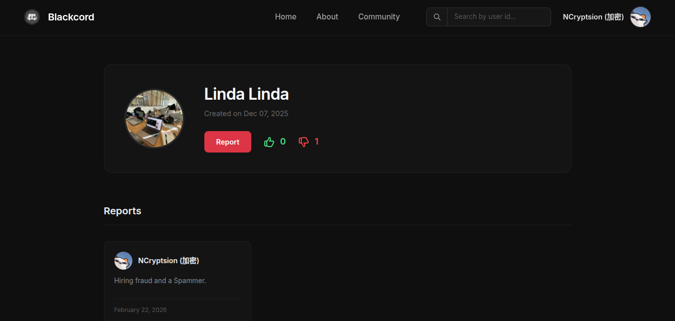 Blackcord - Screenshot 2 showing product features and functionality