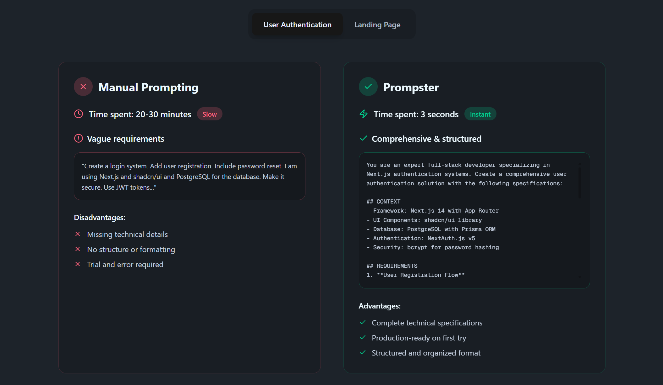 Prompster - Hızlı olan pro -seviye istemleri yazın media 4