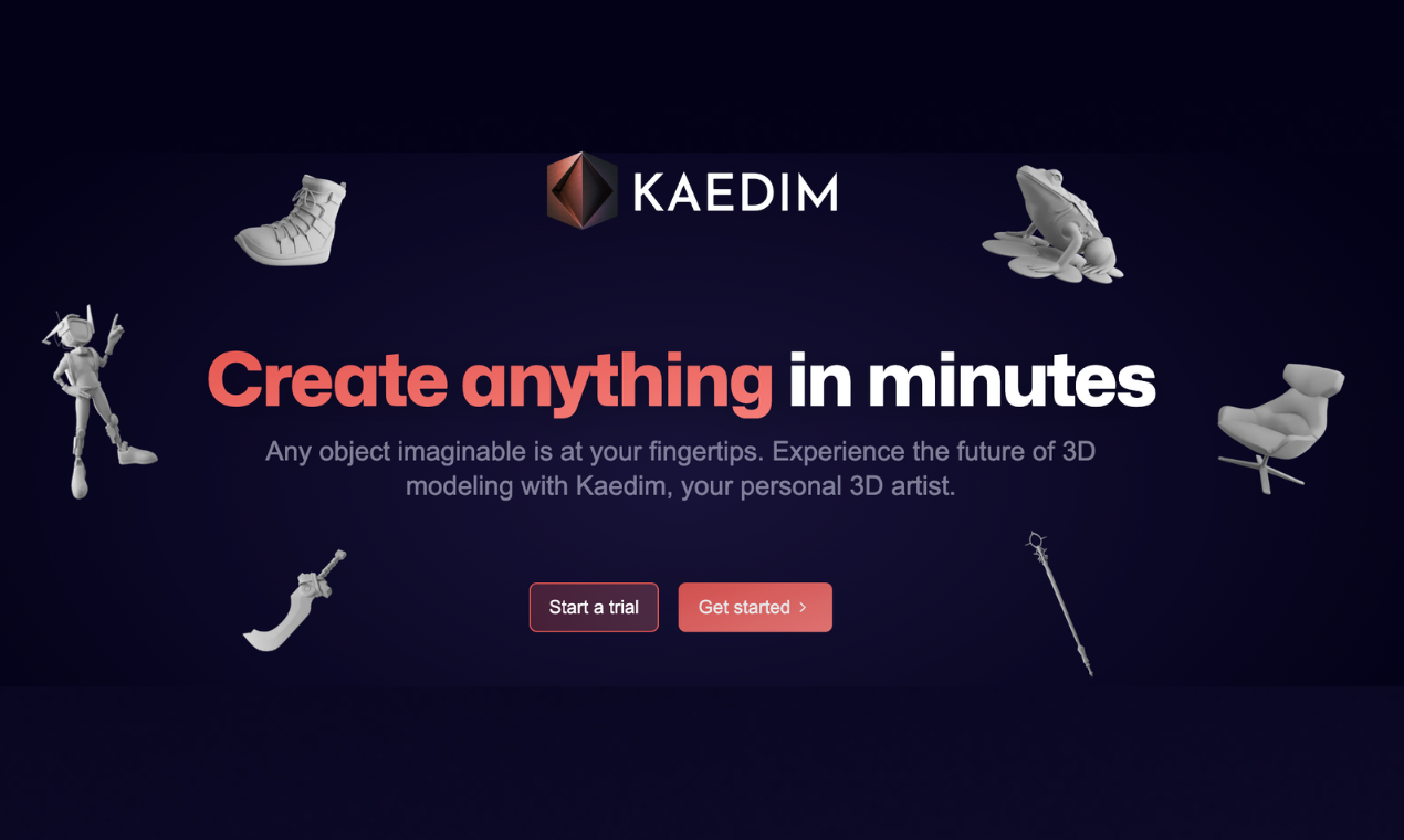 Kaedim 3D kết cấu beta media 2