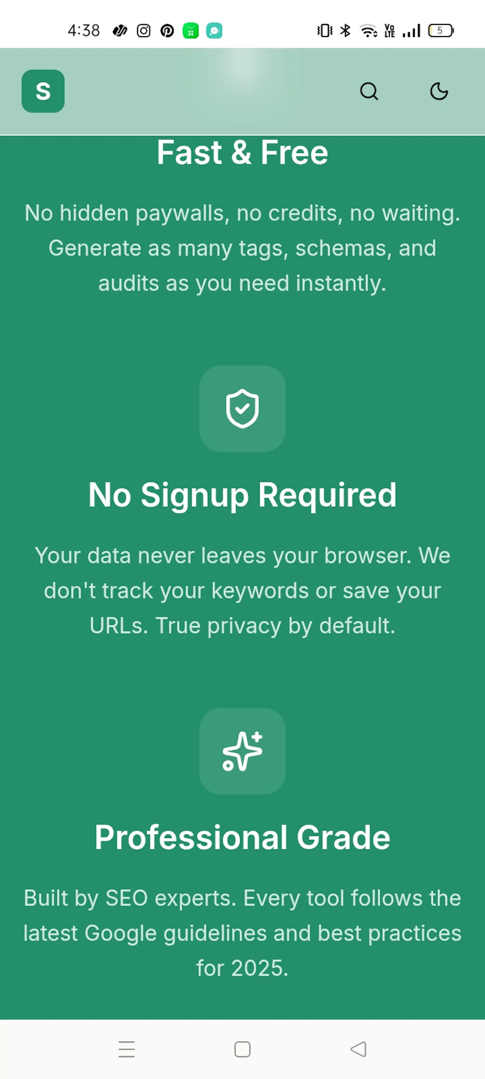 SabrTime SEO TOOLS screenshot 3