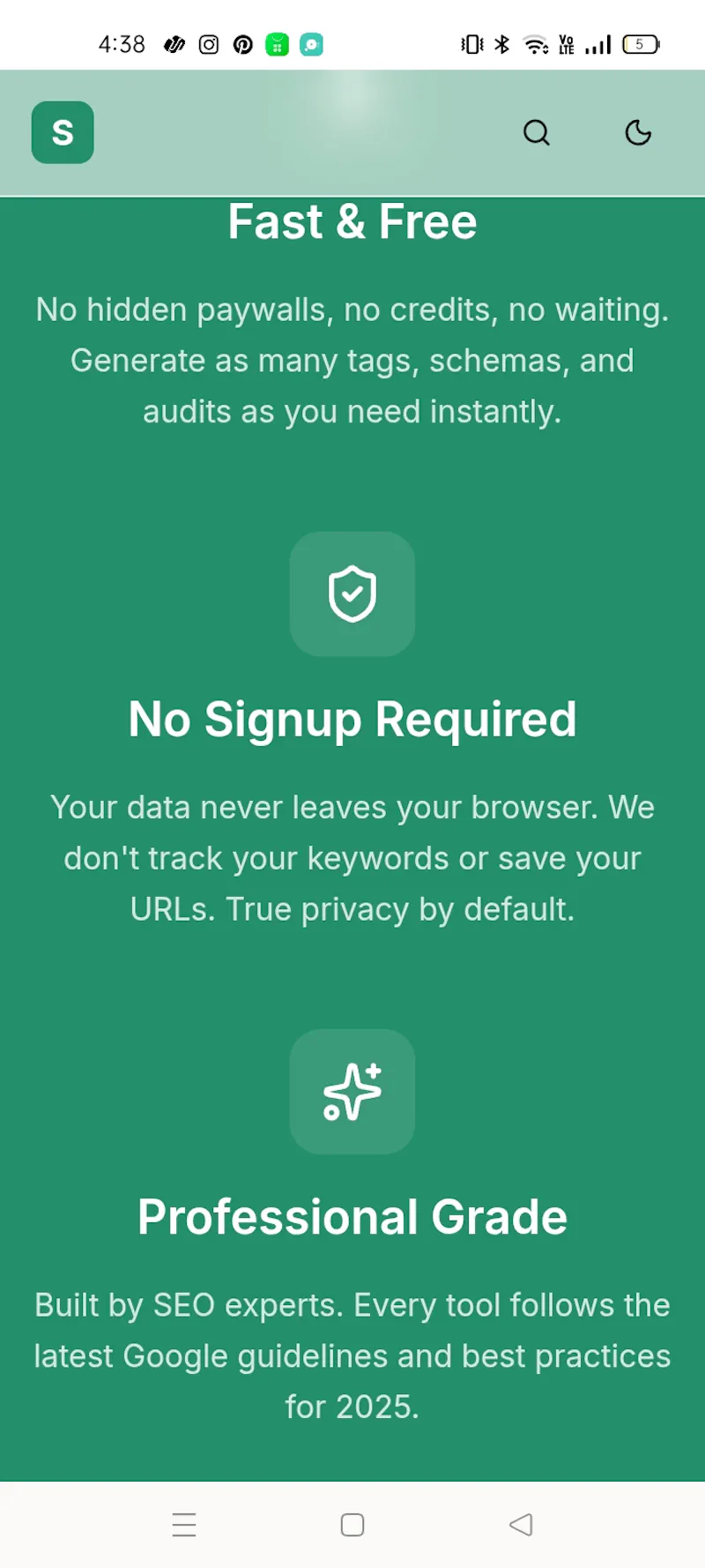 SabrTime SEO TOOLS screenshot 3