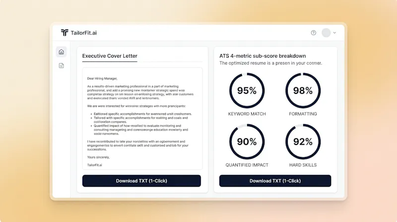 TailorFit.ai screenshot 1