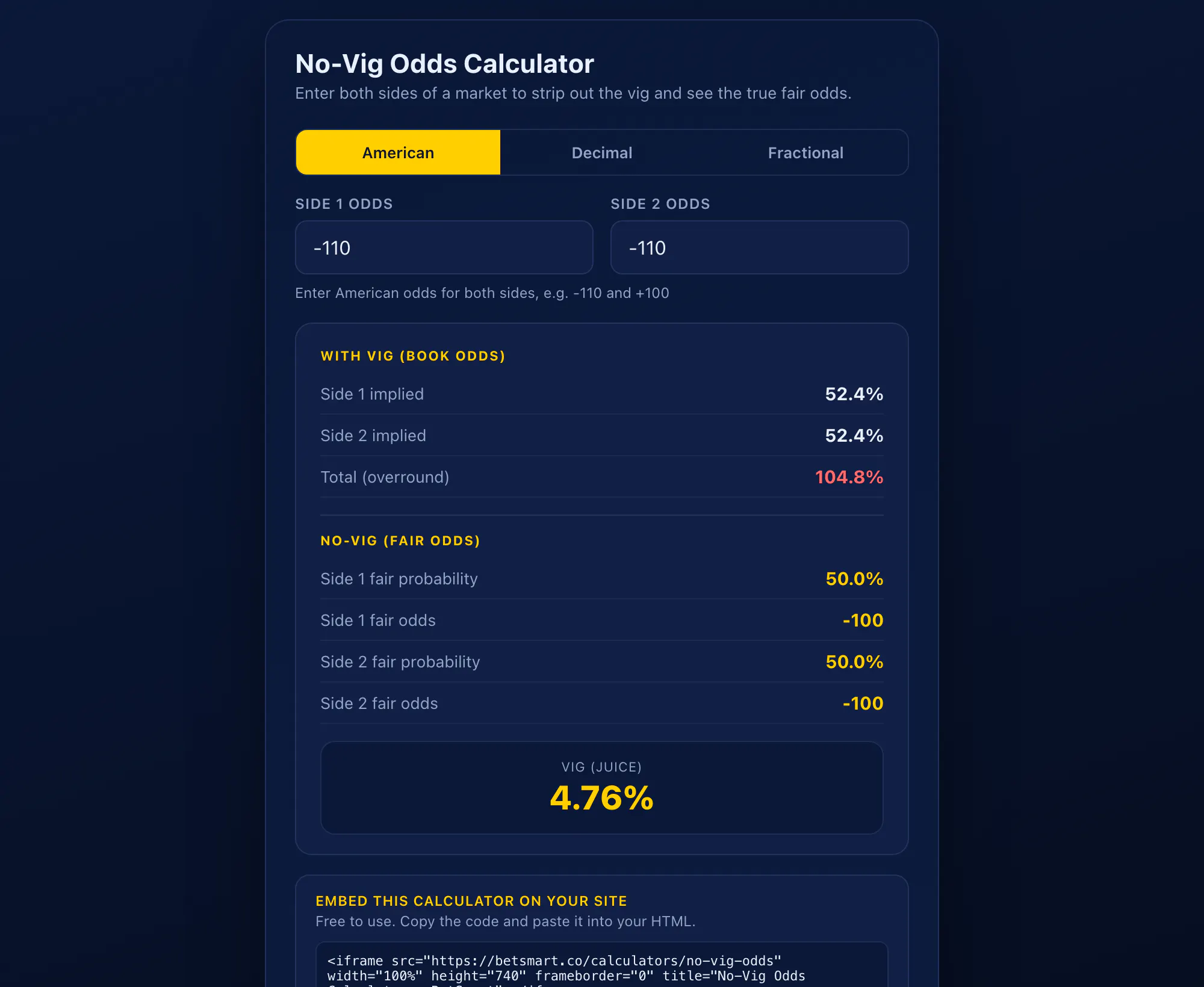 BetSmart Betting Calculators gallery image