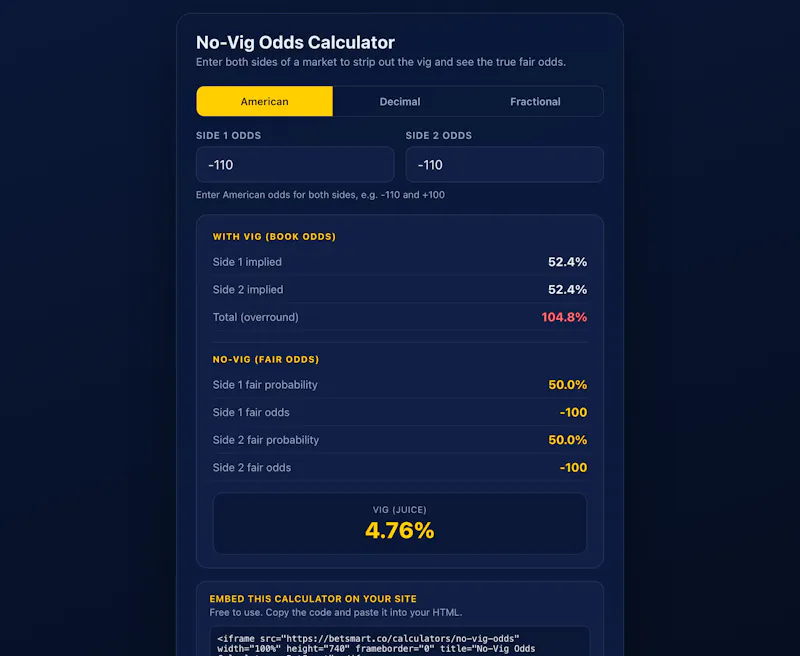 BetSmart Betting Calculators screenshot 2