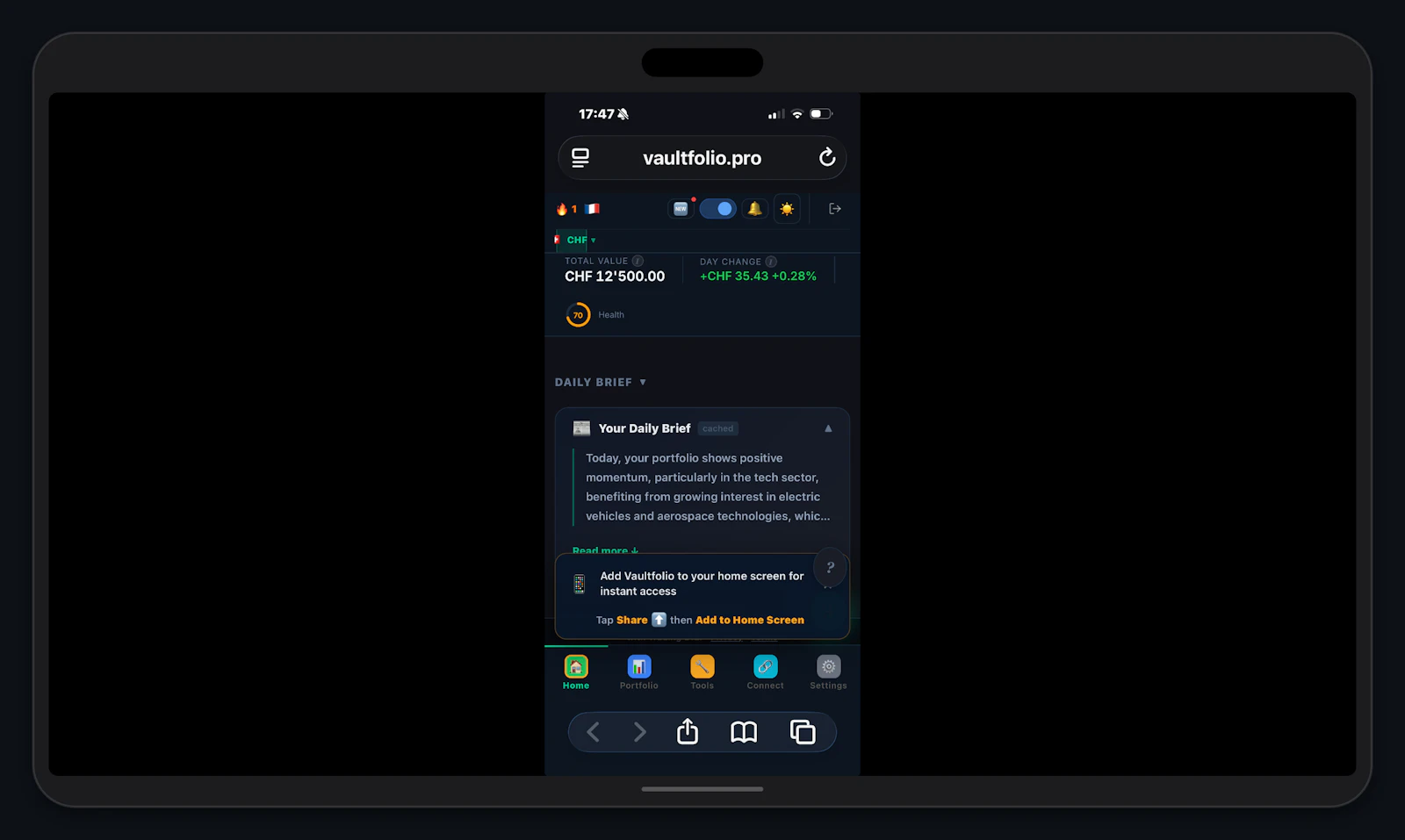 Vaultfolio screenshot 3