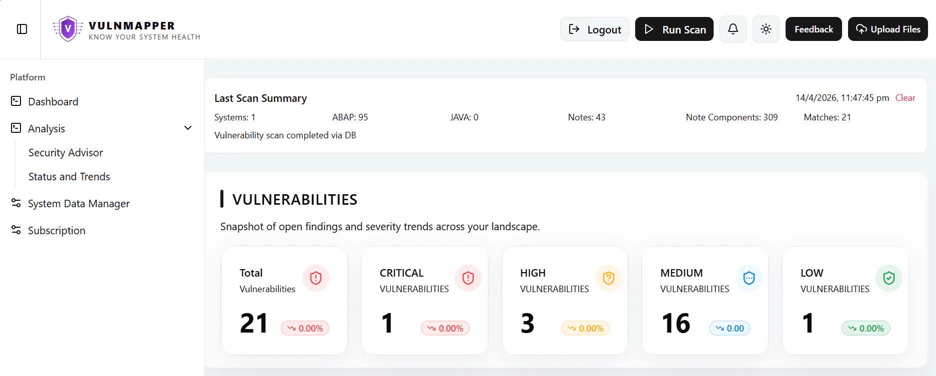 VulnMapper : SAP Vulnerability Mapping  gallery image