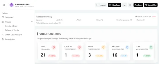 VulnMapper : SAP Vulnerability Mapping gallery image