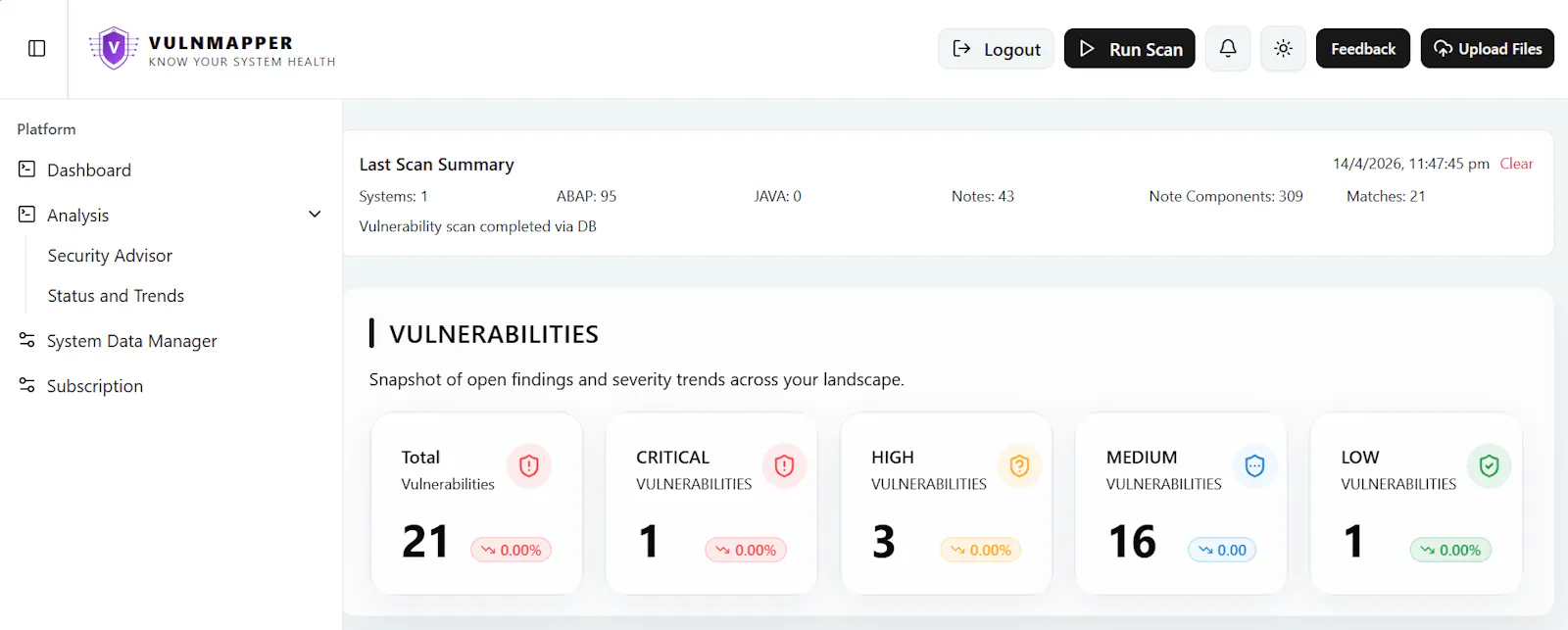 VulnMapper : SAP Vulnerability Mapping  screenshot 4