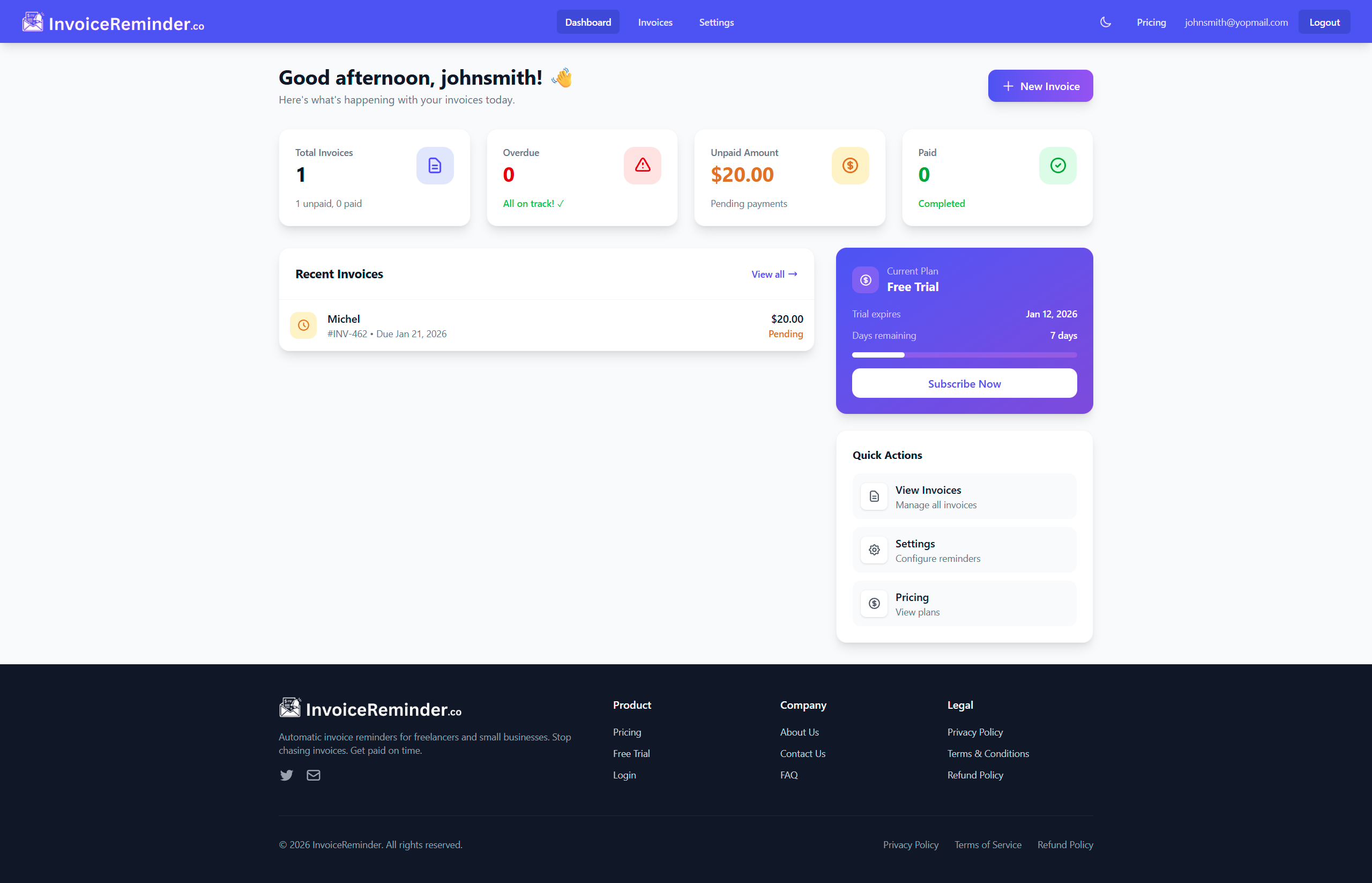 InvoiceReminder.co gallery image