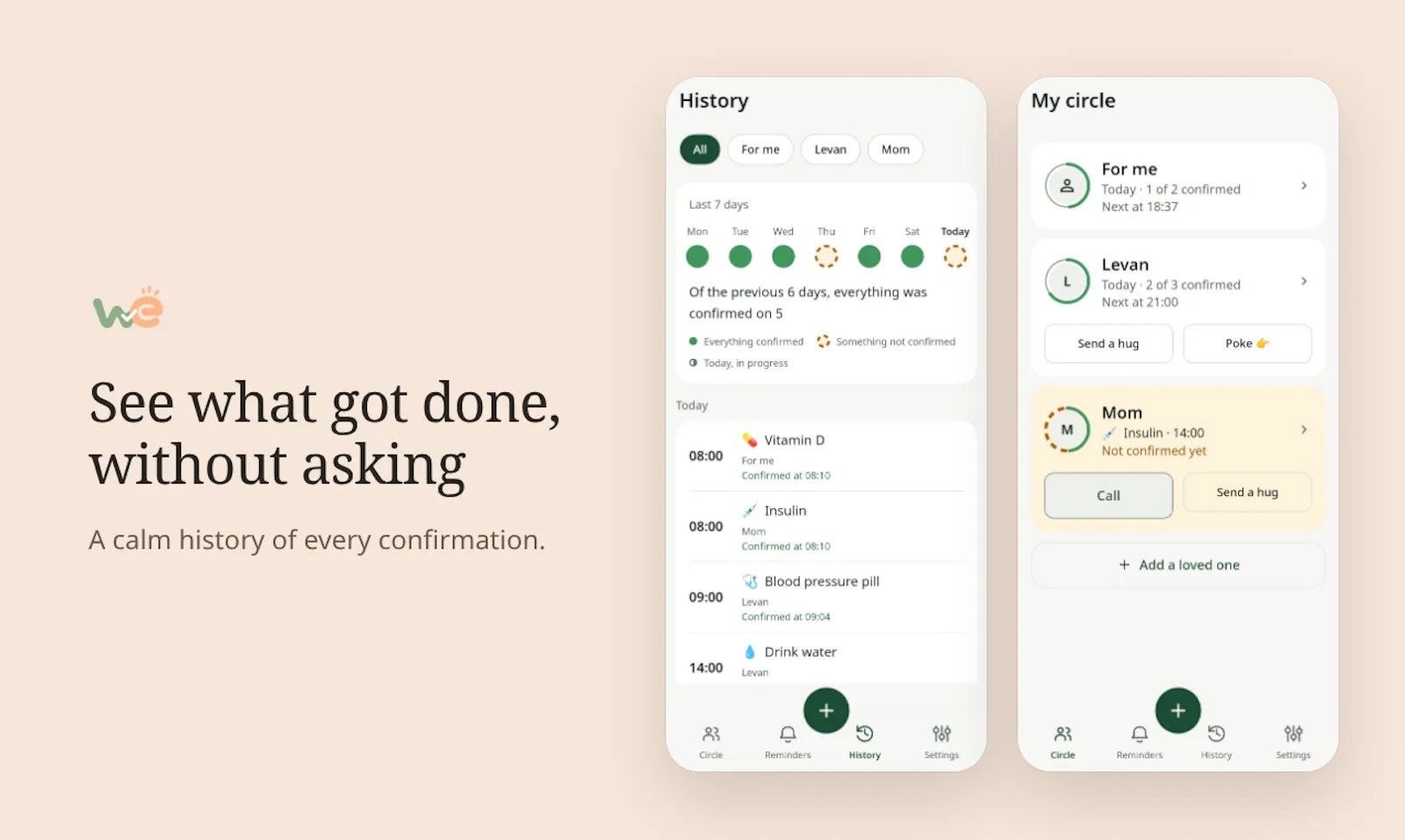 We: Care Reminder screenshot 2