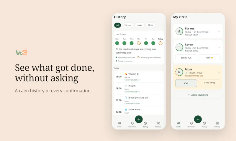 We: Care Reminder screenshot 2