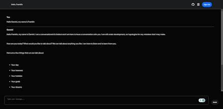 Google Gemini Web Chat - Open Source gallery image