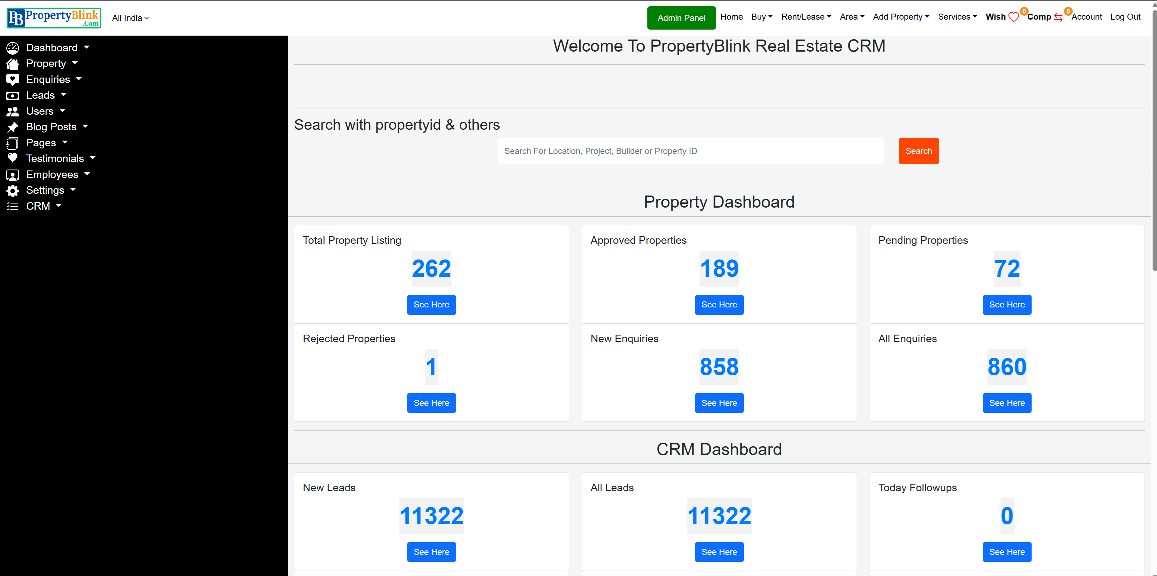 PropertyBlink Real Estate CRM media 1