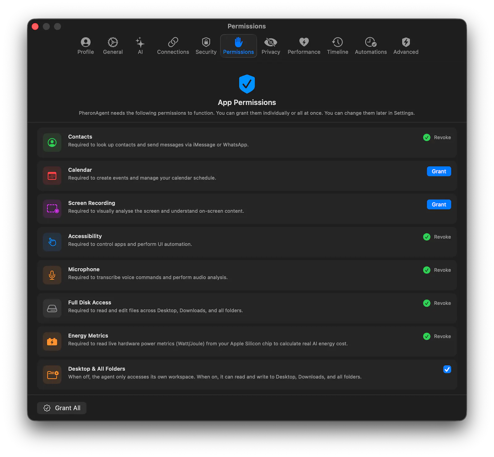 Pheron Agent screenshot 4