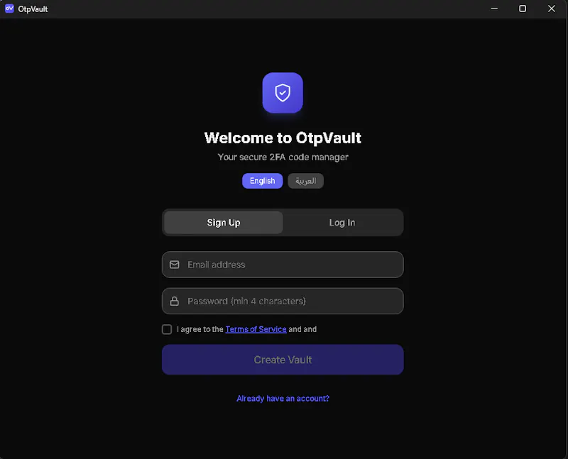 OtpVault screenshot 2