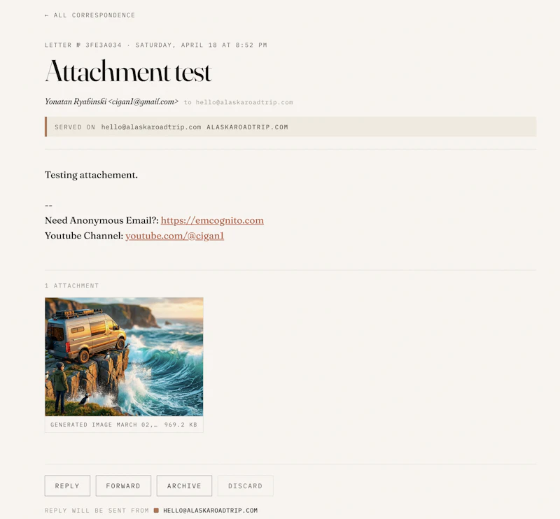 Emcognito WebMail screenshot 4