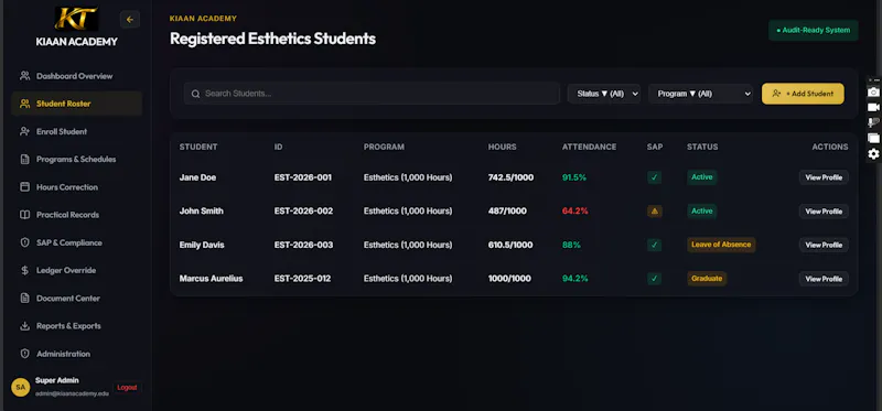school management software  screenshot 2
