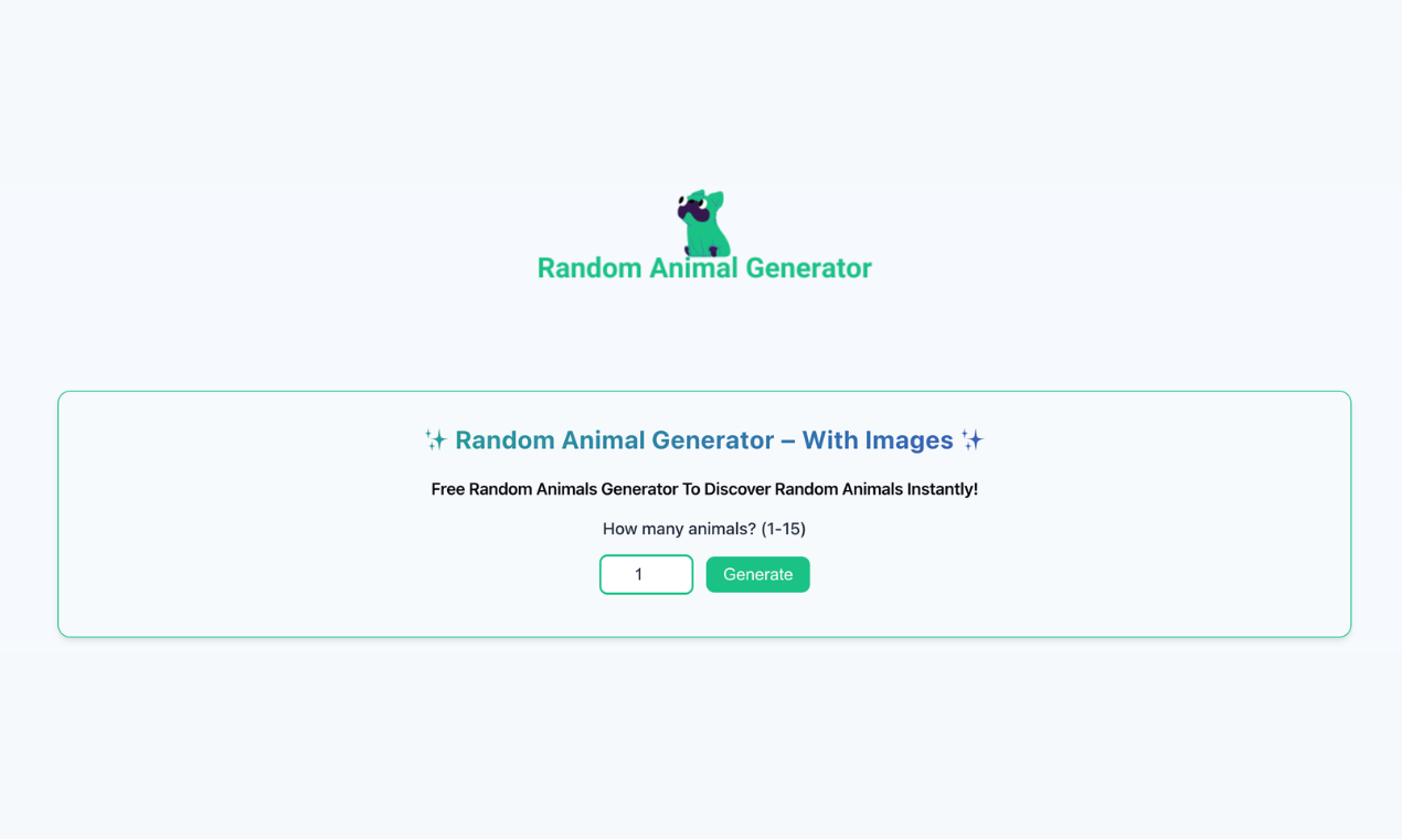 Random Animal Generator gallery image