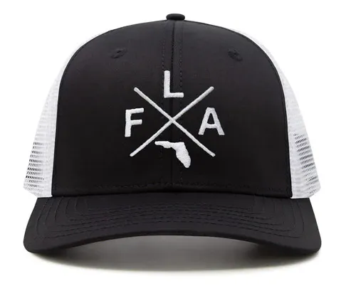 Florida FLA Trucker Hat – Black/White gallery image