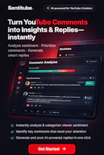 YouTube Comment Sentiment Analyzer gallery image