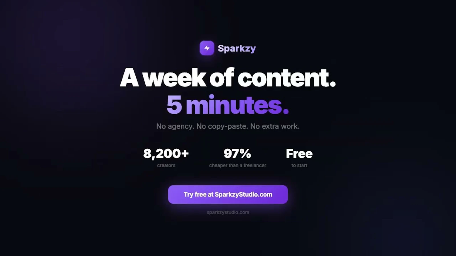 Sparkzy screenshot 1 (video preview)
