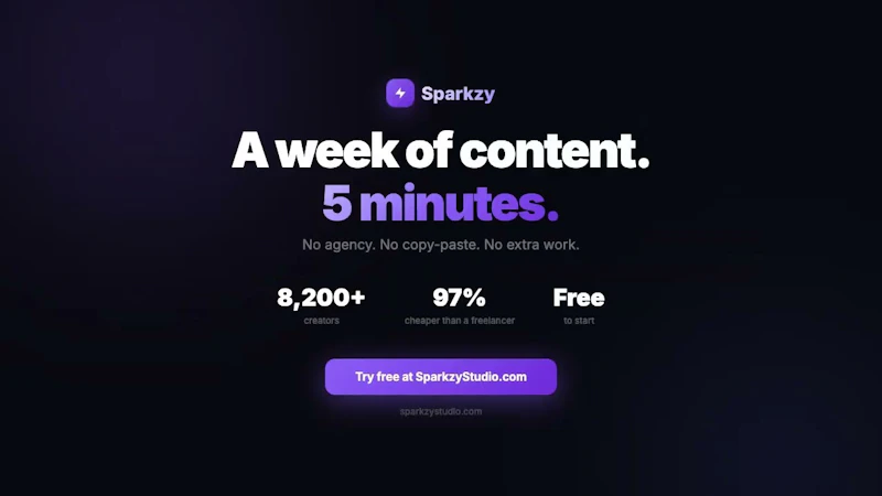 Sparkzy screenshot 1 (video preview)