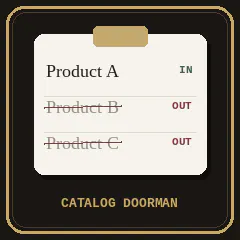 Catalog Doorman